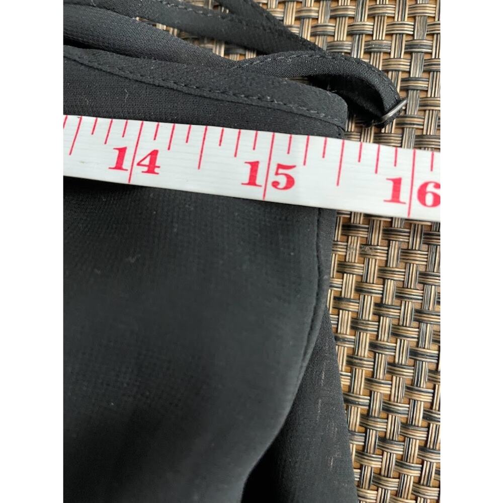 Banana Republic Chiffon Dress Womens Size 0 Patio Black High‎ Low Hem Slip Gown - Picture 9 of 11
